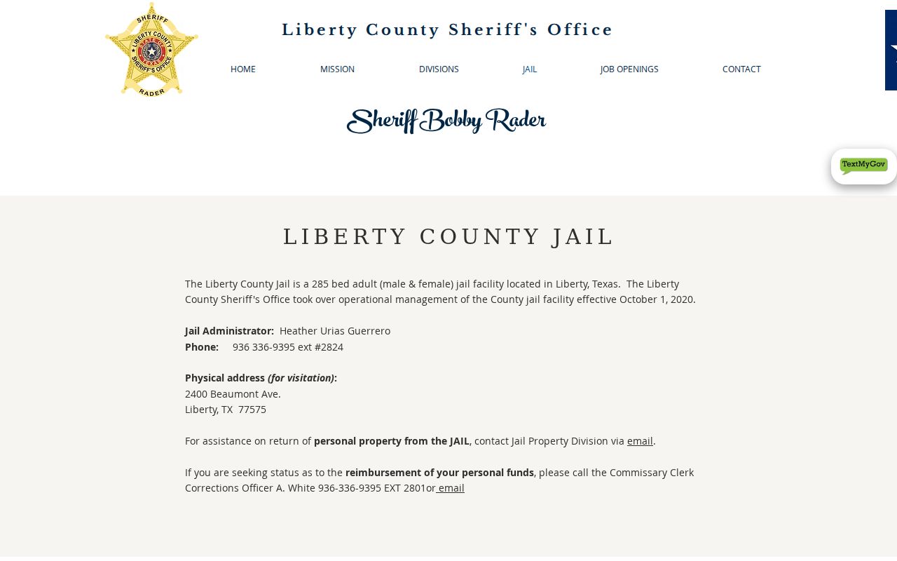 Liberty County arrest warrant custody and jail contact information