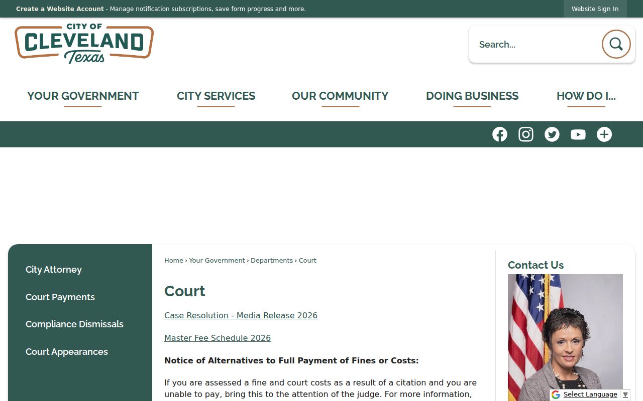 Cleveland warrant status and case-resolution questions through the Municipal Court